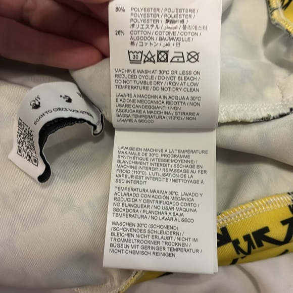 OFF-WHITE Athleisure Monogram Hoodie Blue/Green/Yellow Size S - Picture 12 of 16